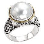 Eleganza Ladies Fashion Pearl Ring 710571-7