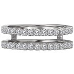 LaVie Matching Wedding Band with Guard 113910-WRAP