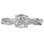 LaVie Peg Head Semi-Mount Diamond Ring 115422-RD100