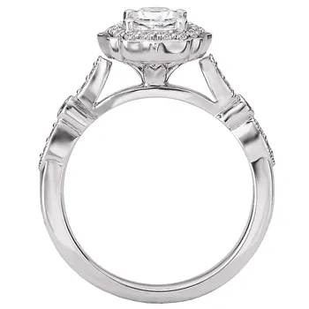 Halo Semi-Mount Diamond Ring 119122-100K