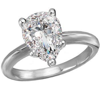 Solitaire Semi-Mount Diamond Engagement Ring 114003-PS175WS