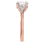 Romance Three Stone Semi-Mount Diamond Ring 119274-OV100RK