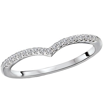 Curved Diamond Nesting Band 113914-W