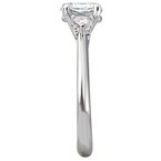 LaVie Three Stone Semi-Mount Engagement Ring 160263-RD100