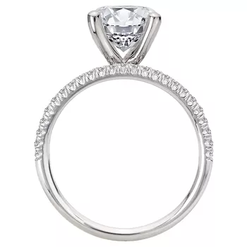 Split Row Semi-Mount Lab Grown Diamond Engagement Ring 160267-RD200LG
