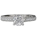 LaVie Peg Head Semi-Mount Diamond Ring 115338-S