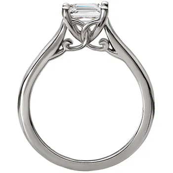 Solitaire Semi-Mount Diamond Ring 160064-PC100