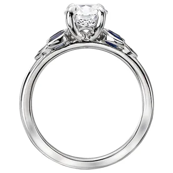 Sapphire and Diamond Semi-Mount Ring 119268-RD100K