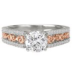 LaVie Two Tone Semi-Mount Diamond Ring 115240-100