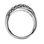 Eleganza Ladies Twist Sterling Silver Ring 711862-7