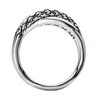 Ladies Twist Sterling Silver Ring 711862-7