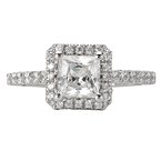 LaVie Halo Semi-Mount Diamond Ring 115214-100A