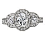 LaVie Halo Semi-Mount Diamond Ring 115253-100