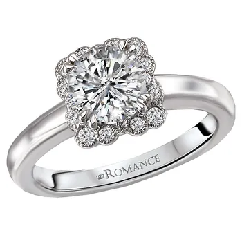 Halo Semi-Mount Diamond Ring 119141-100K