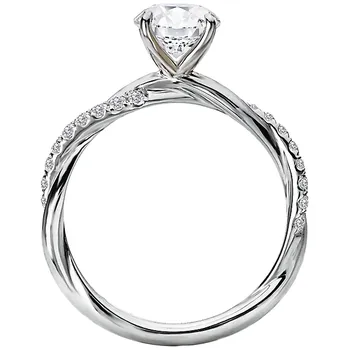 *** Lab Grown Diamond *** Semi-Mount Diamond Engagement Ring 160131-RD100LG