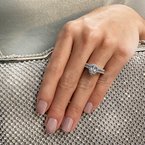 LaVie Halo Semi-Mount Diamond Ring 115219-100