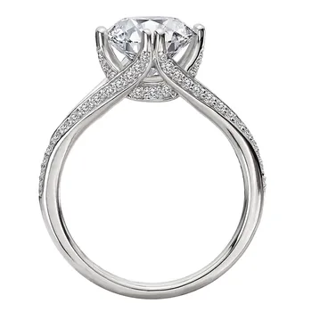 Split Shank Semi-Mount Diamond Engagement Ring 160271-RD200