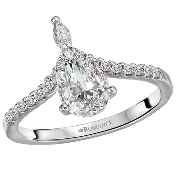 Diamond Semi-Mount Engagement Ring 160071-PS100