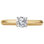 LaVie Solitaire Semi-Mount Diamond Engagement Ring 114000-4RD050TYS