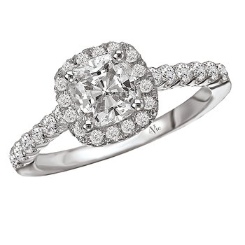 Halo Semi-Mount Diamond Ring 115215-100