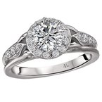 LaVie Halo Semi-Mount Diamond Ring 115284-100