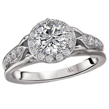 Halo Semi-Mount Diamond Ring 115284-100