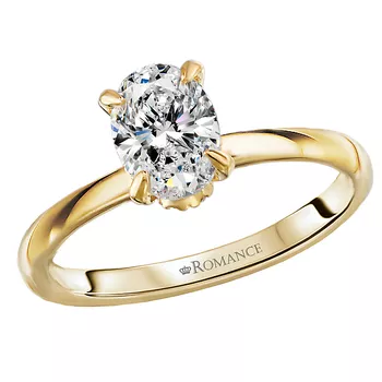 Diamond Halo Engagement Ring 160180-OV100Y