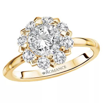 Halo Semi-Mount Diamond Ring 119174-RD100YK