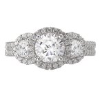 LaVie 3-Stone Semi-Mount Diamond Ring 115108-100