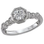 LaVie Halo Semi-Mount Diamond Ring 115446-RD075