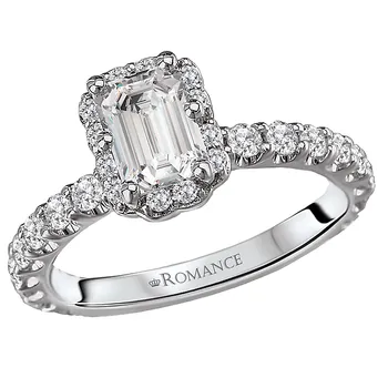 Halo Semi-Mount Diamond Ring 119158-EM100K