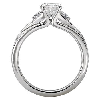 3 Stone Semi-Mount Diamond Ring 115463-RD075