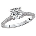 LaVie Peg Head Semi-Mount Diamond Ring 115415-100