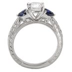 LaVie Sapphire and Diamond Semi-Mount Ring 115150-S