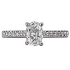 LaVie Classic Semi-Mount Diamond Ring 115474-OV075