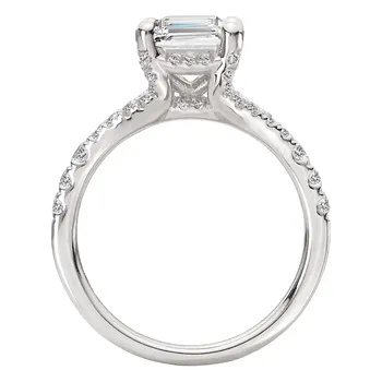 Split Shank Semi-Mount Diamond Engagement Ring 160270-EM200