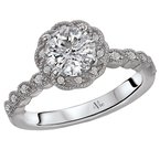 LaVie Halo Semi-Mount Diamond Ring 115419-RD100