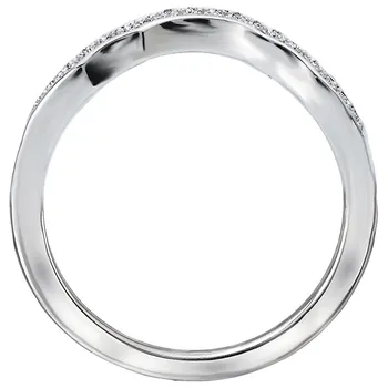 Curved Wedding Band 160040-W