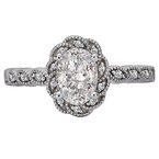 LaVie Halo Semi-Mount Diamond Ring 115419-OV100
