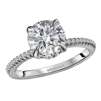 *** Lab Grown Diamond *** Semi-Mount Diamond Enagement Ring 160165-RD200LG