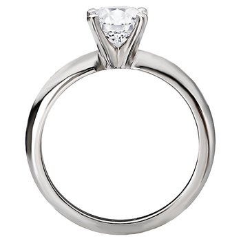 Solitaire Semi-Mount Diamond Ring 114000-4RD100WS