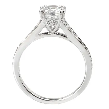 Split Shank Semi-Mount Diamond Ring 160284-RD100