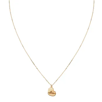 Italian 14kt Gold Heart Necklace 360025-NY