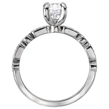Classic Semi-Mount Diamond Ring 115483-RD075