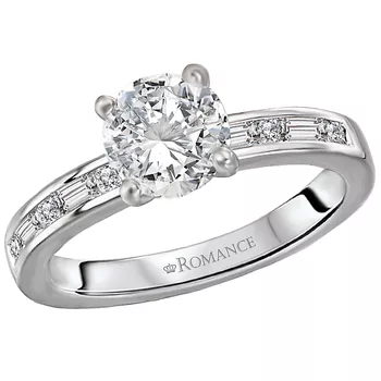 Diamond Semi-mount Engagement Ring 160074-RD100