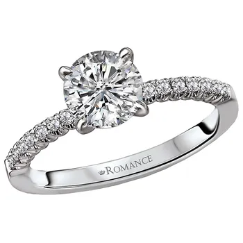 *** Lab Grown Diamond *** Classic Semi-Mount Diamond Ring 119166-RD100KLG