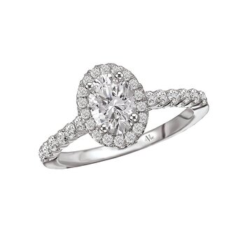 Halo Semi-Mount Diamond Ring 116087-050S