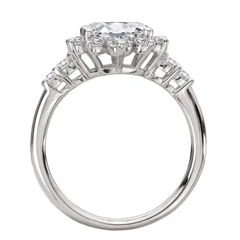 Halo Semi-Mount Diamond Engagement Ring 160273-OV100