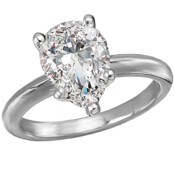 Solitaire Semi-Mount Diamond Engagement Ring 114003-PS200WS