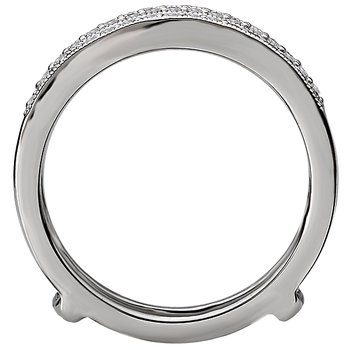 Diamond Wrap Wedding Band with Guard 113939-WRAP